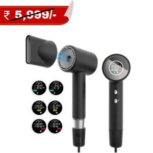 Ilika High-Speed Leafless Hair Dryer For Men & Women  | Ionic Technology | Zero Heat Damage | Travel Compact Fast Drying Hair Dryer